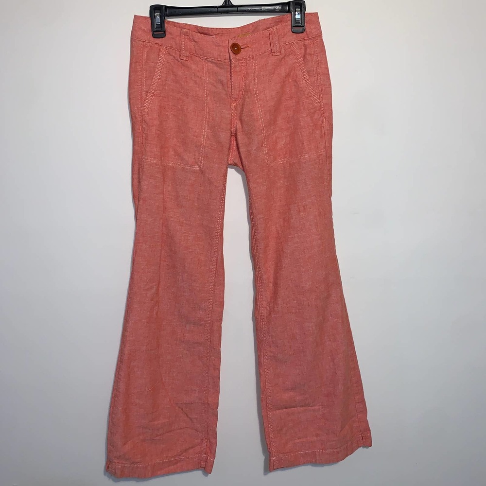 Pilcro and the Letterpress Coral Wide Leg Pants